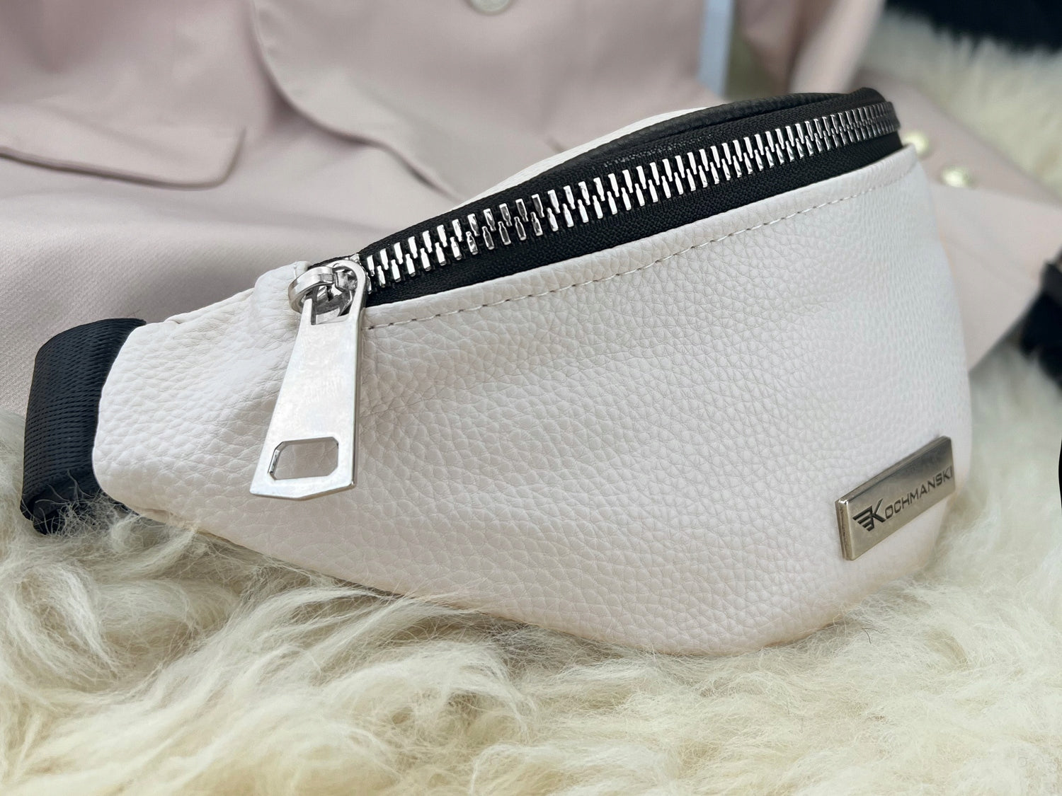 KOCHMANSKI sachet bum bag women's hip belt hip arm beige Brand Kochmanski
