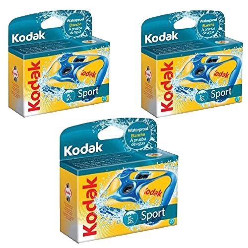 KODAK SPORTS UNDERWATER CAMERA DISPOSABLE 27 INTAKES SET OF 3 Brand no brand
