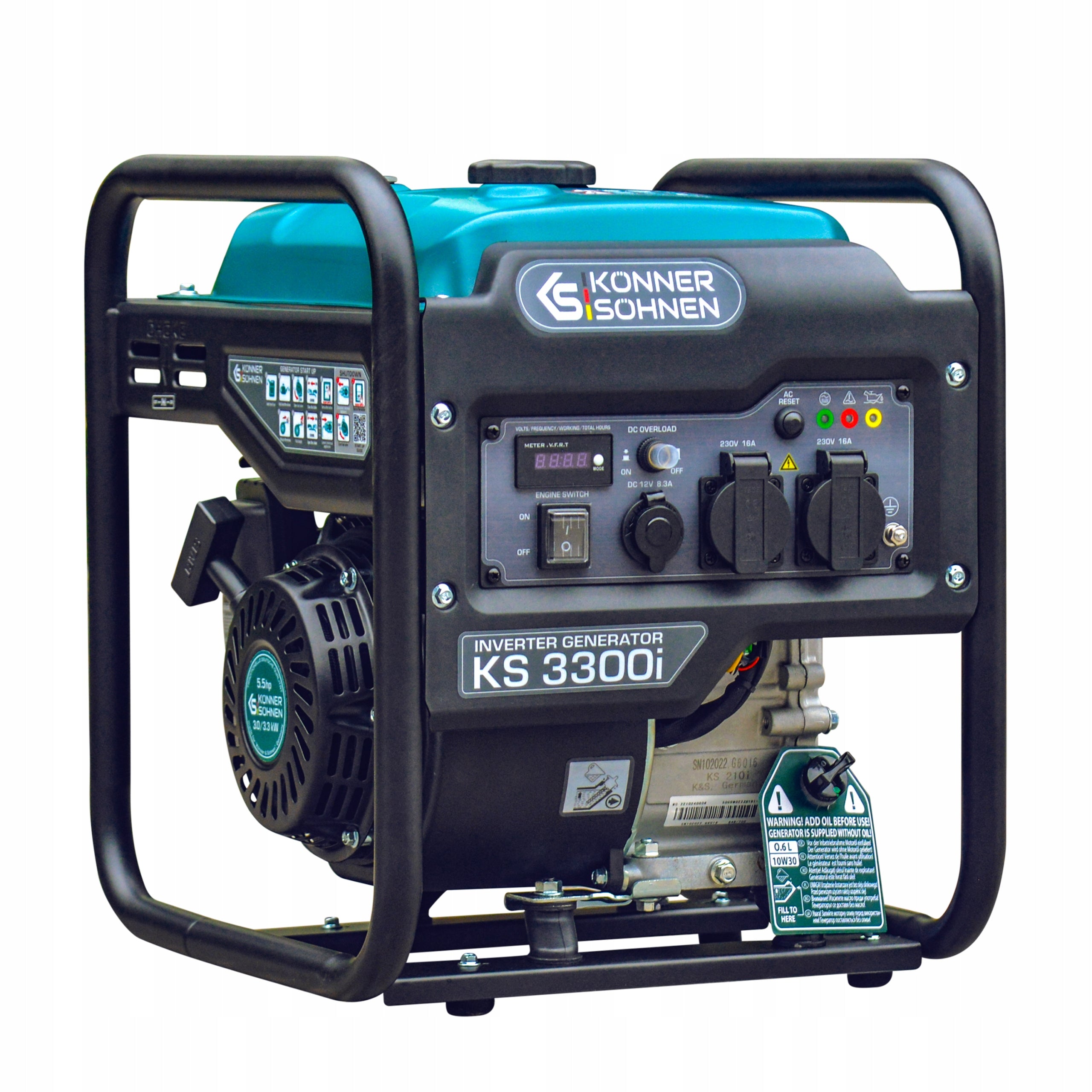 KONNER & SOHNEN INVERTER GENERATOR 3,0kW 230V KS 3300i Manufacturer code KS 3300i
