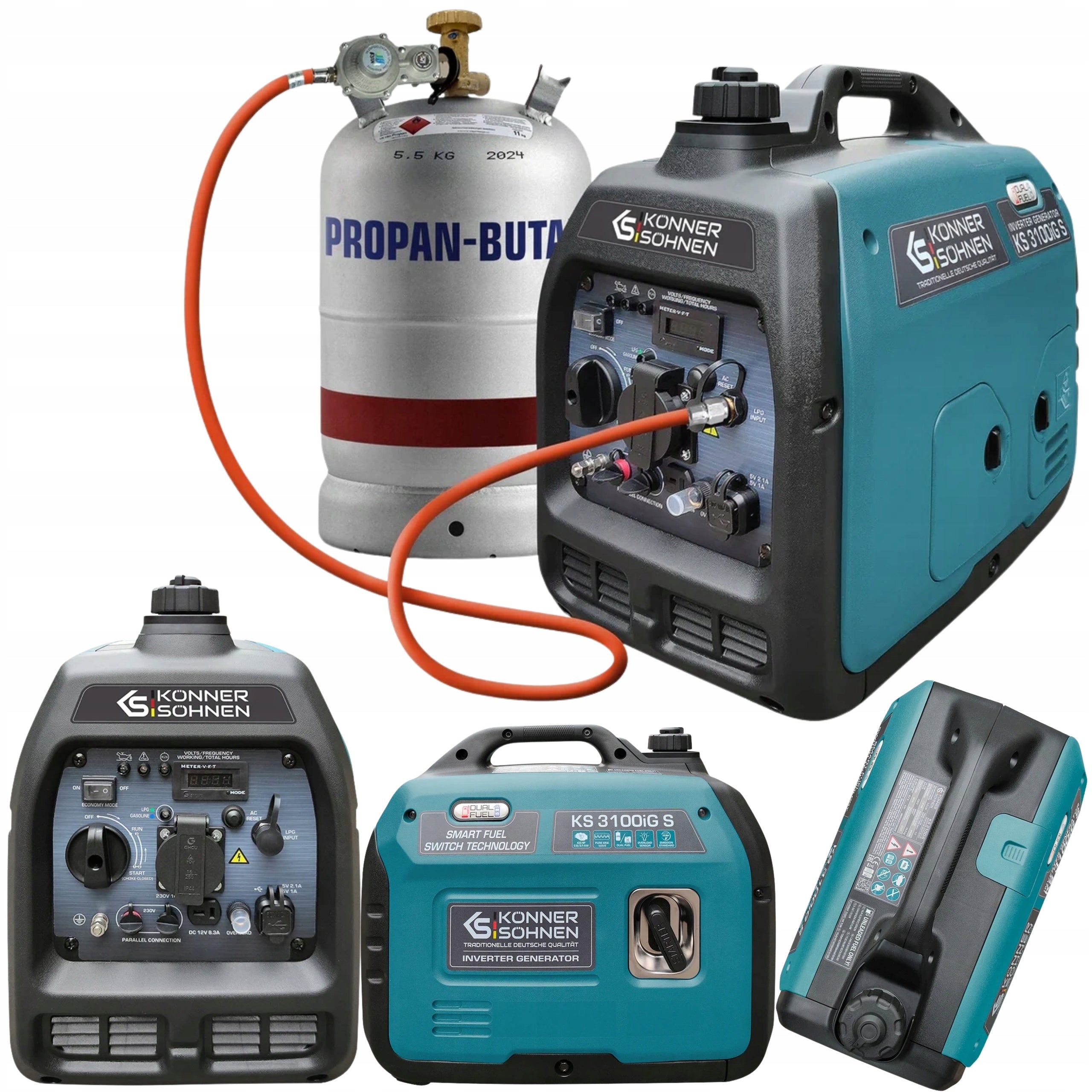 KÖNNER & SÖHNEN KS 3100iG S INVERTER GENERATOR SET 4,6km 145cm3