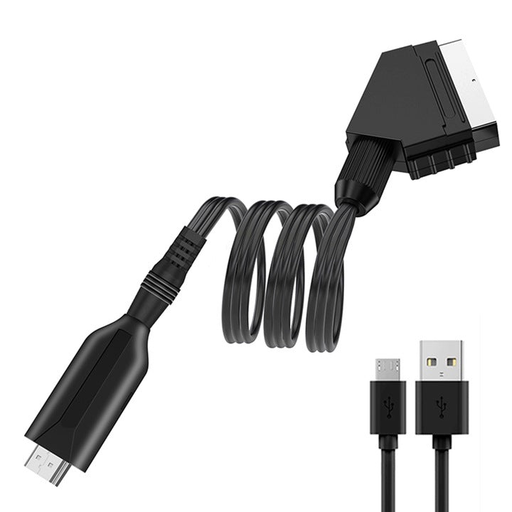 KONWERTER ADAPTER KABEL 1m Z EURO SCART DO HDMI PRZEJŚCIÓWKA AV HD 1080p Brand no brand