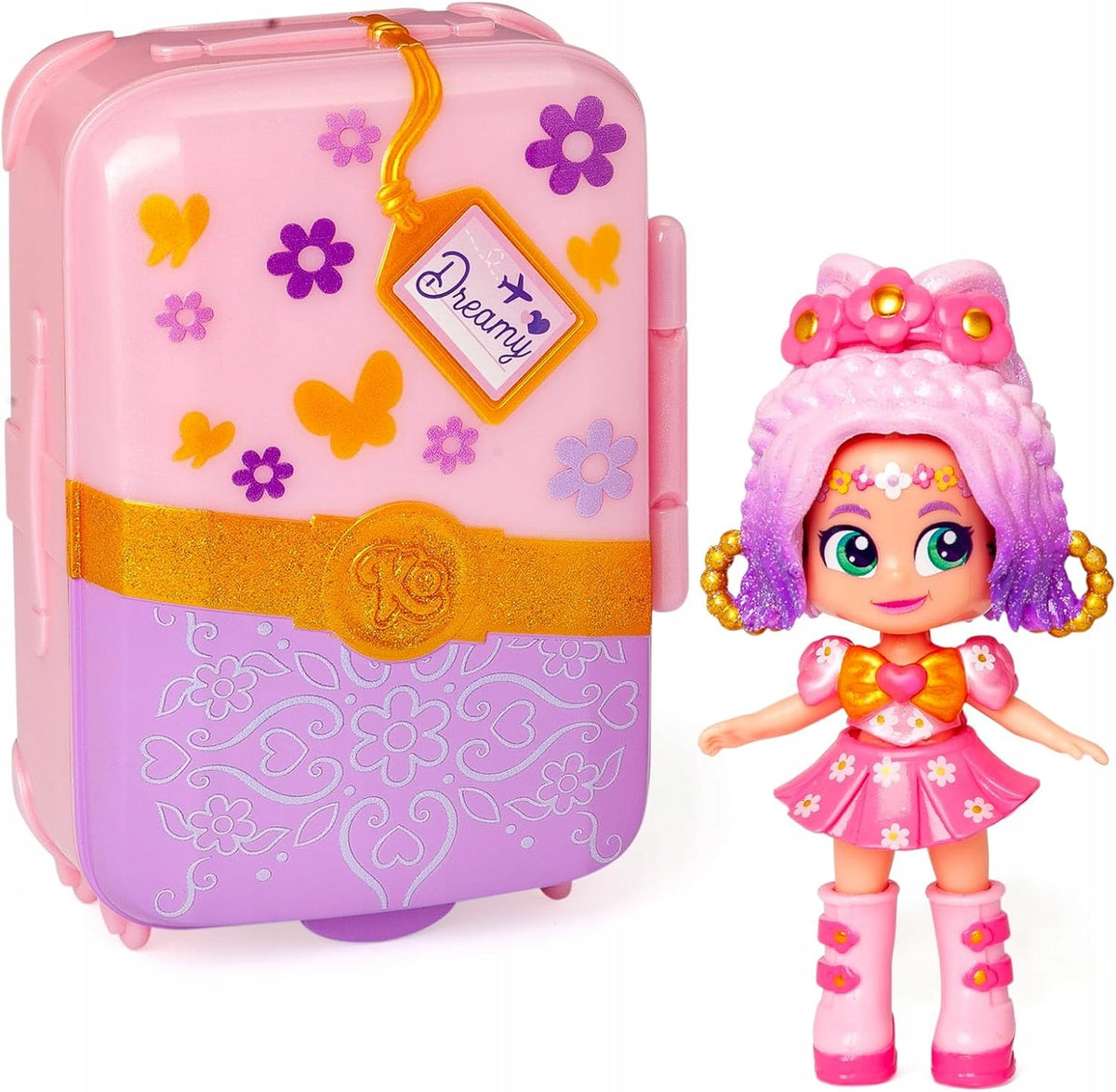 KOOKYLOOS DREAMY BLOSSOM SUITCASE COLLECTIBLE FIGURINE + SUITCASE WITH AKC. Brand Magicbox