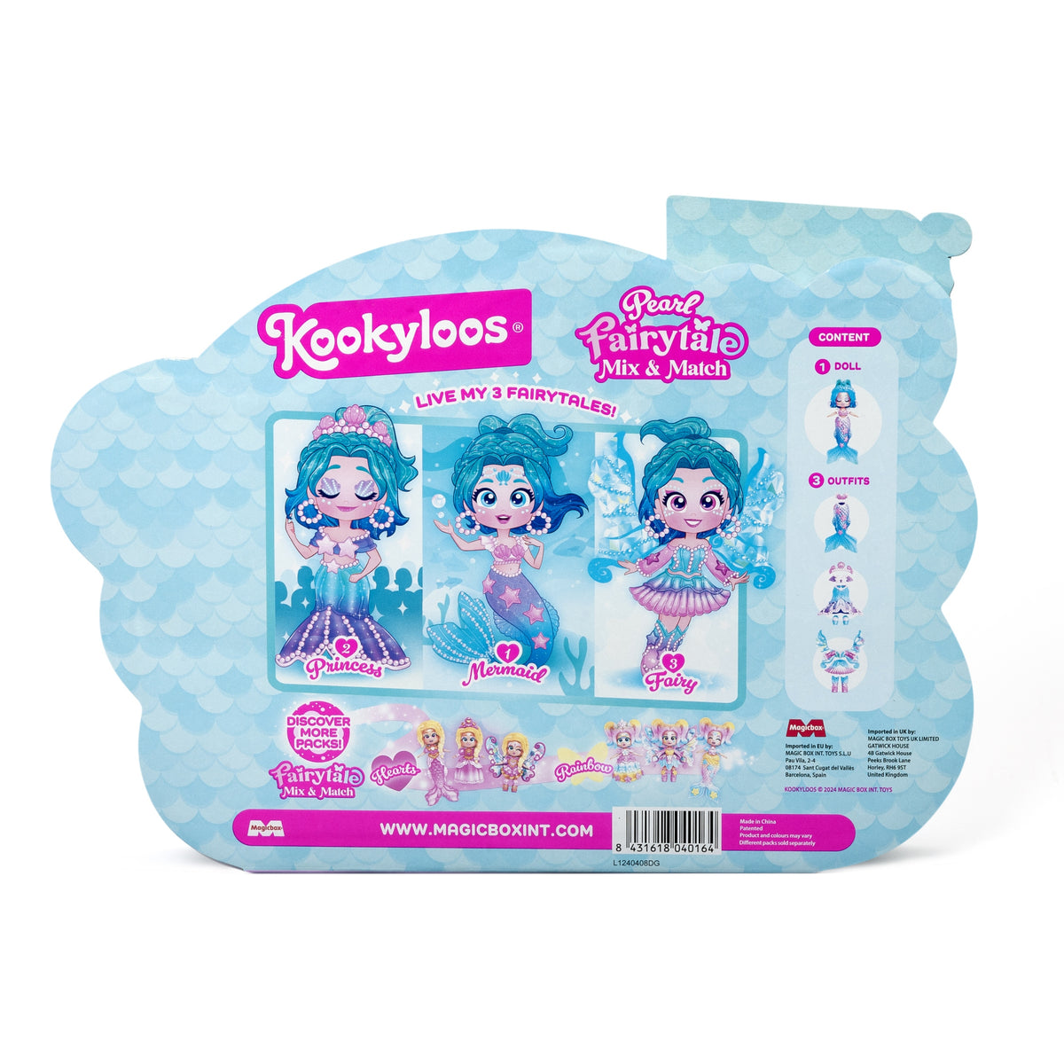 KOOKYLOOS Fairytale Mix & Match Pearl doll pearl mermaid fairy Brand KookyLoos