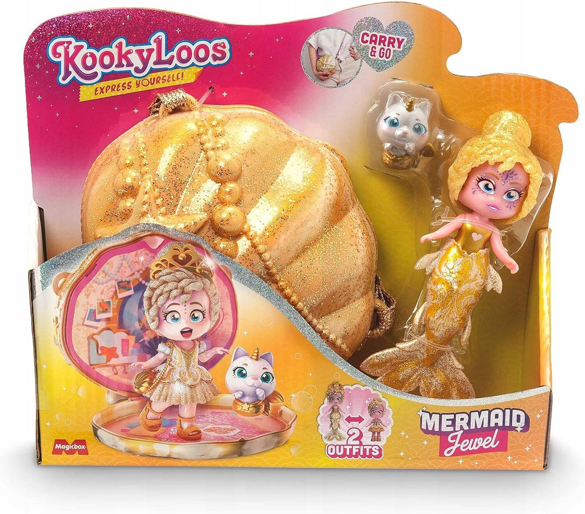 KOOKYLOOS MERMAID JEWEL DOLL MERMAID BAG SHELL