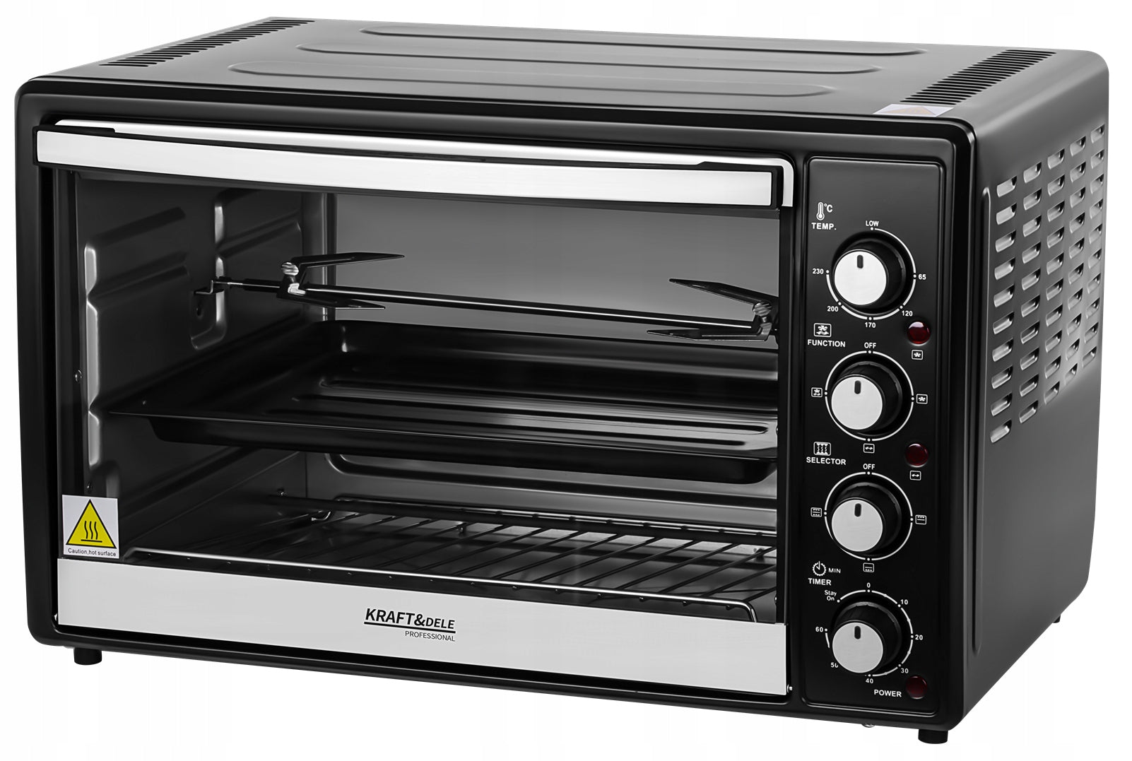 KRAFT&DELE ELECTRIC COOKER 48L 2000W ROTISSERIE FUNCTION+ACCESSORIES KD4112 Brand Kraft&Dele