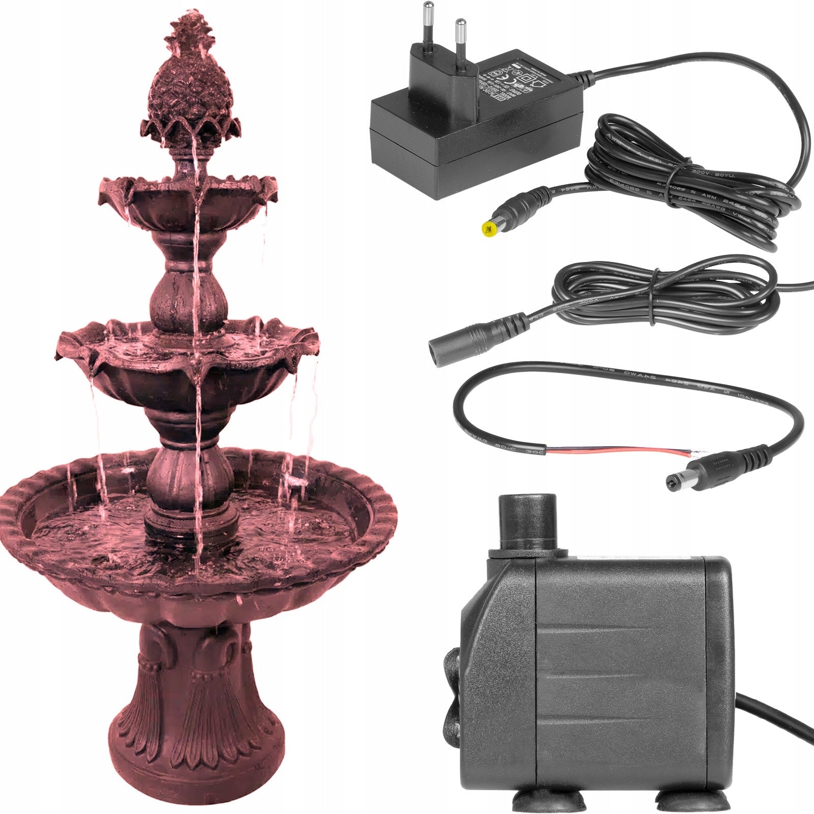 KRUGER MEIER HYDROSPARK WATER PUMP 1500LH 12V 230V FOR GARDEN AND MOTORHOME