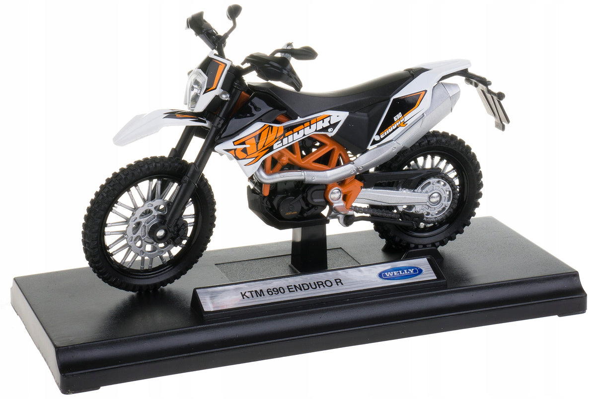 KTM 690 ENDURO R MODEL METAL-PLASTIC WELLY MOTOR 1:18