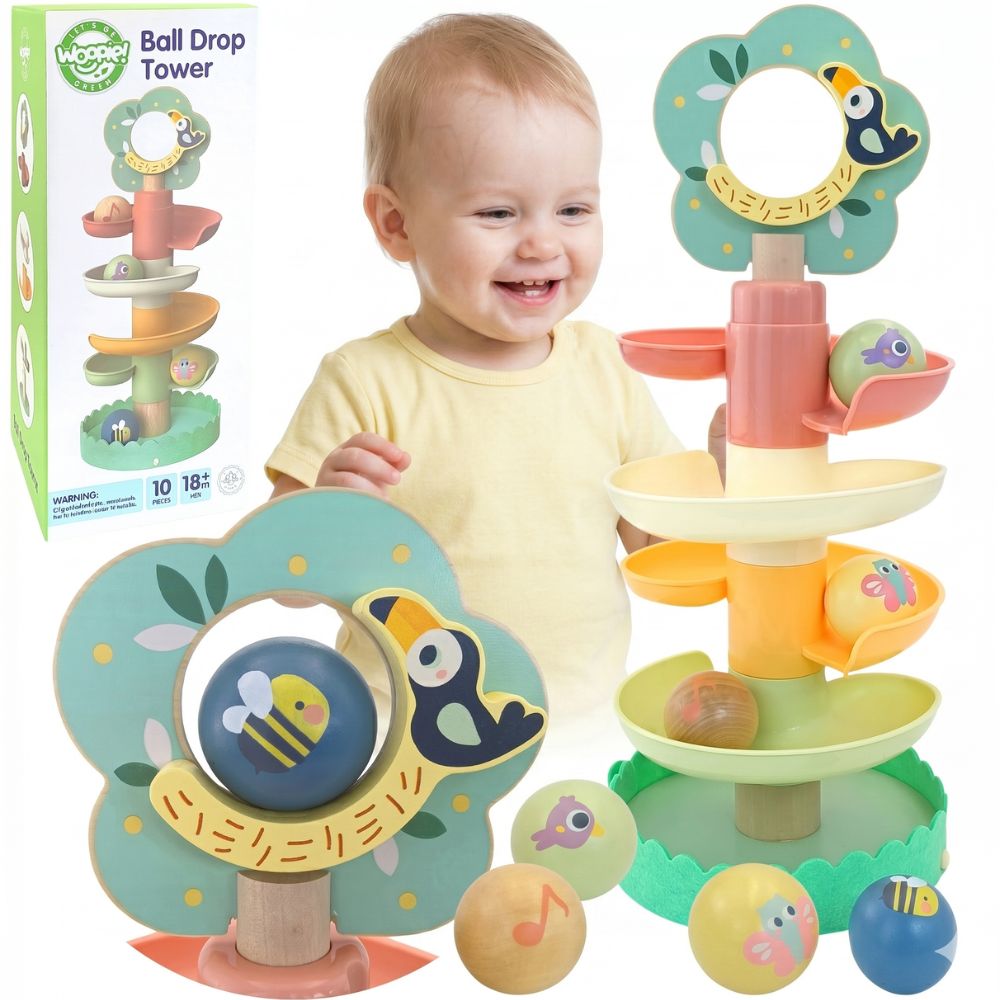 KULODROM BALL TRACK MUSIC TREE MONTESSORI SLIDE EDU WOOPIE