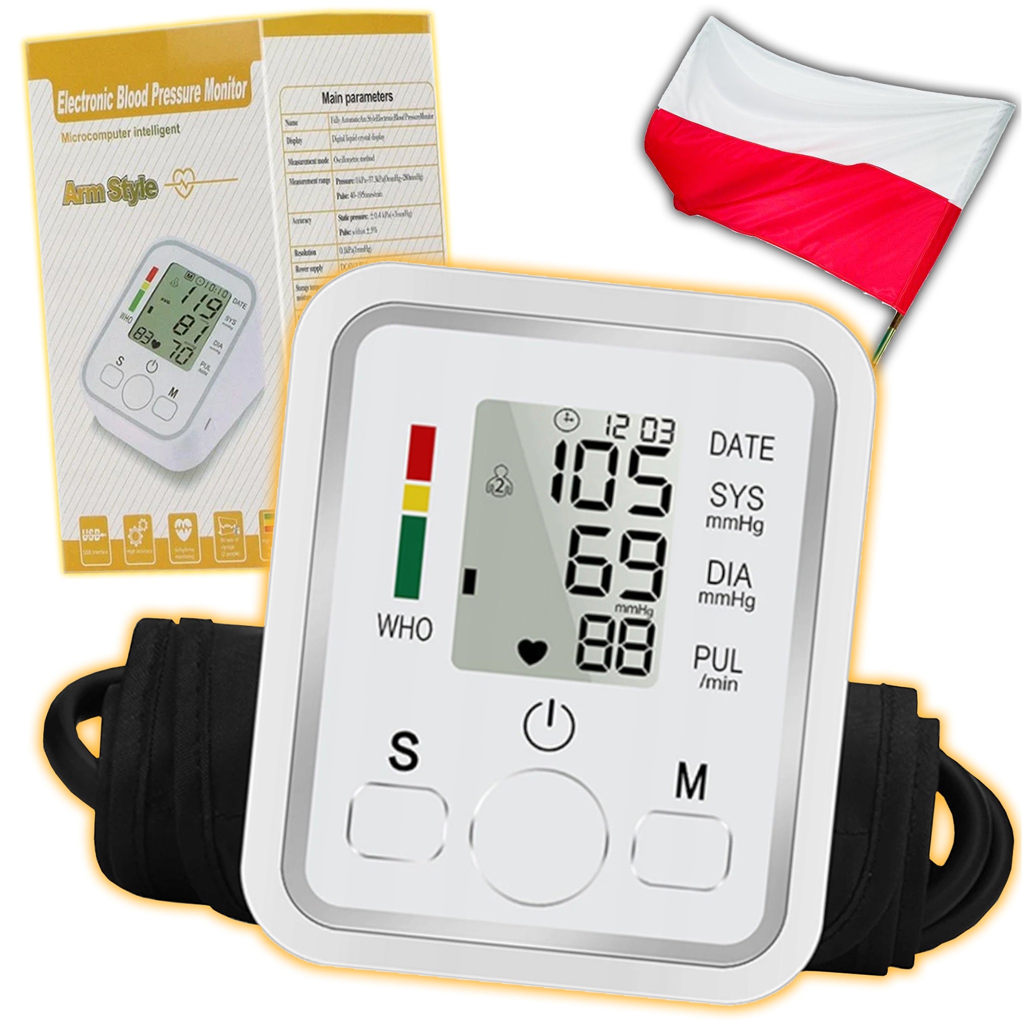 KWL-B698 electronic blood pressure monitor, PRO LCD automatic pumping