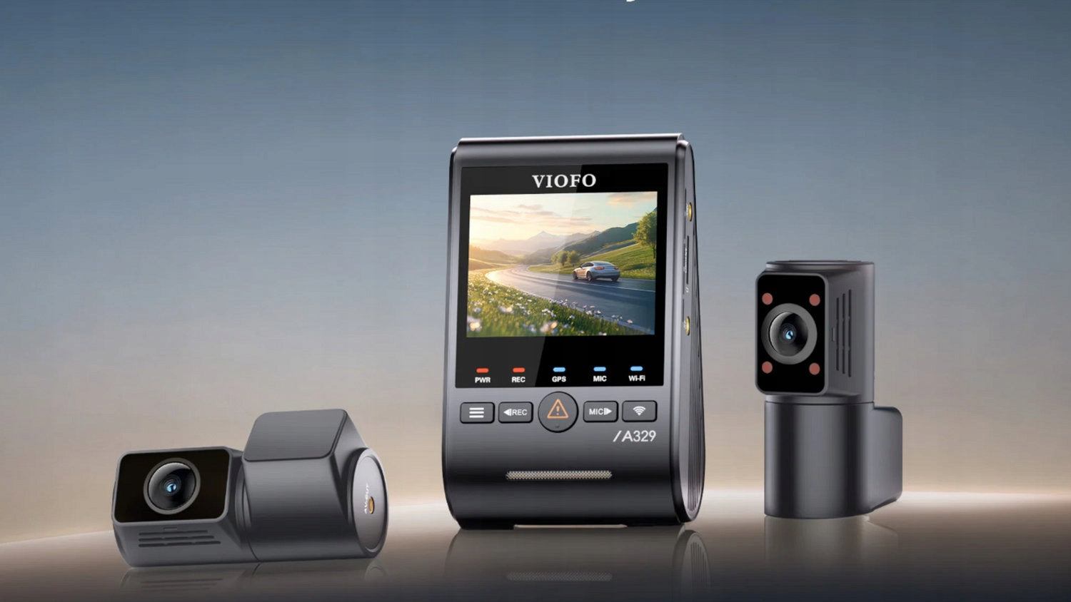 Kamera automobilová Viofo A329S GPS 4K (2160p) Wi-Fi GPS + zadní + vnitřní Brand Viofo