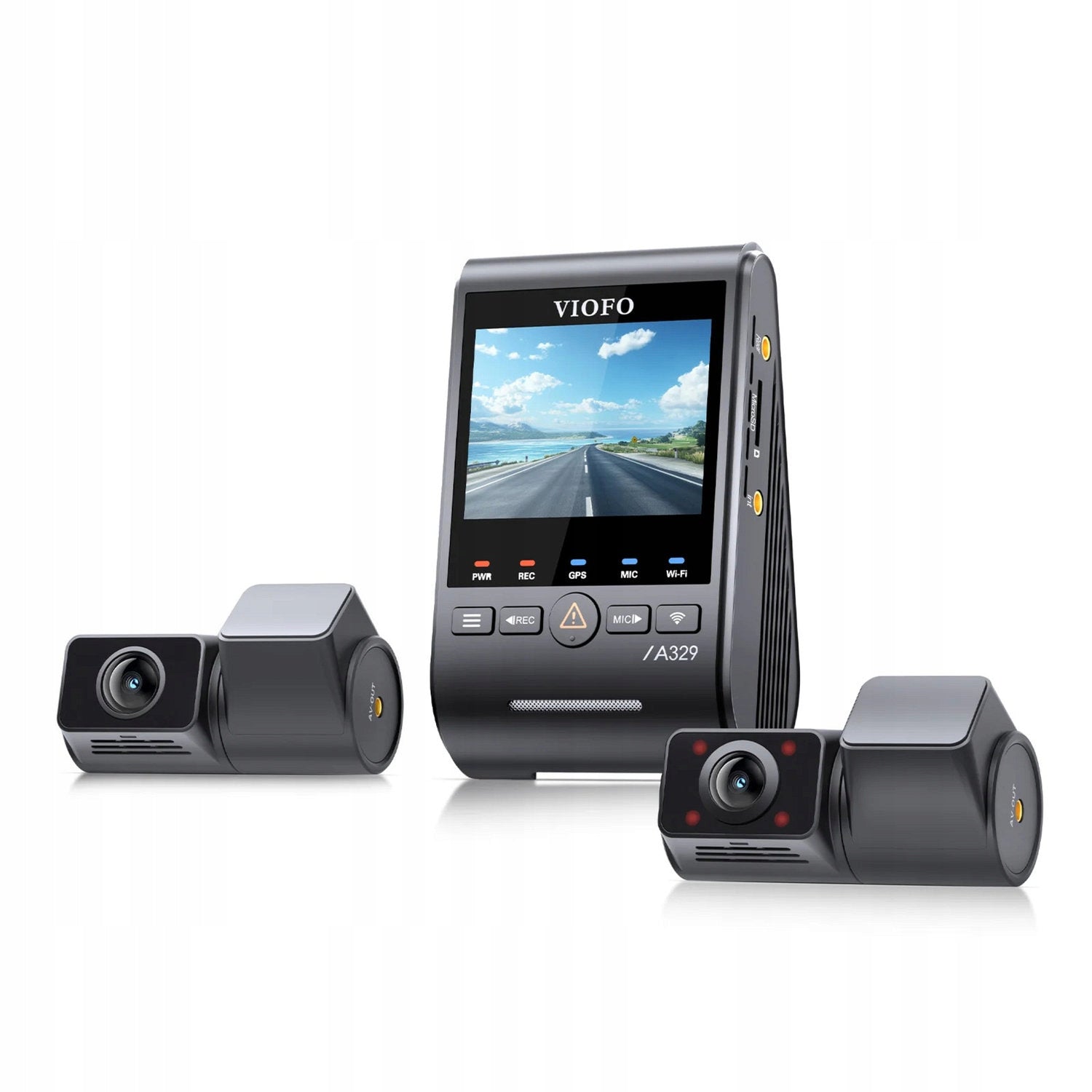 Kamera automobilová Viofo A329S GPS 4K (2160p) Wi-Fi GPS + zadní + vnitřní