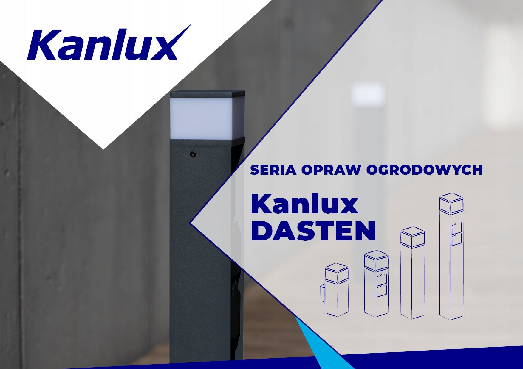 Kanlux garden lamp DASTEN 50 B with replaceable light source G9 Thread type G9