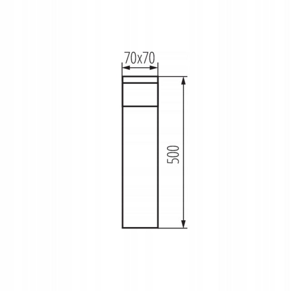 Kanlux garden post fixture DASTEN 50 B replaceable light source G9 IP44 Manufacturer code 38764