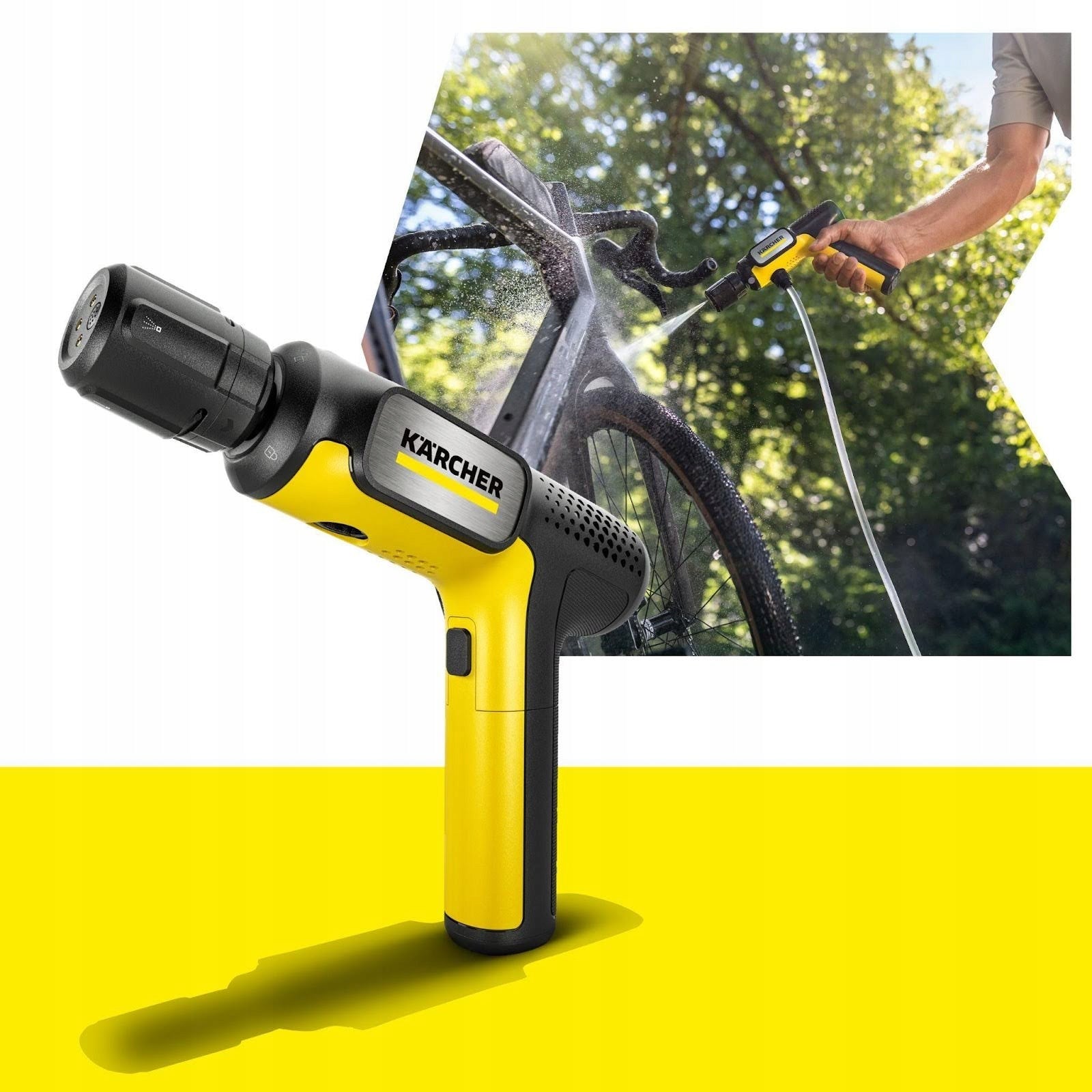 Karcher Pressure Washer BATTERY PORTABLE Charger NOZZLE 4in1 MULTI Brand Kärcher