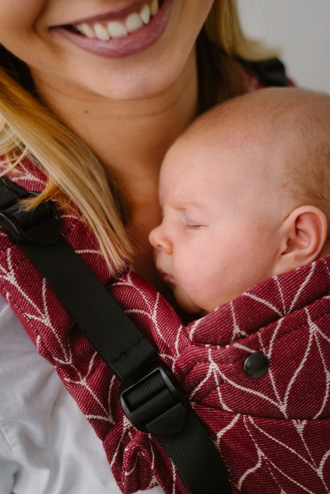Kavka MultiAge Pro Carrier: Burgundy Braid Cotton Carrier type classic soft