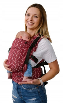 Kavka MultiAge Pro Carrier: Burgundy Braid Cotton