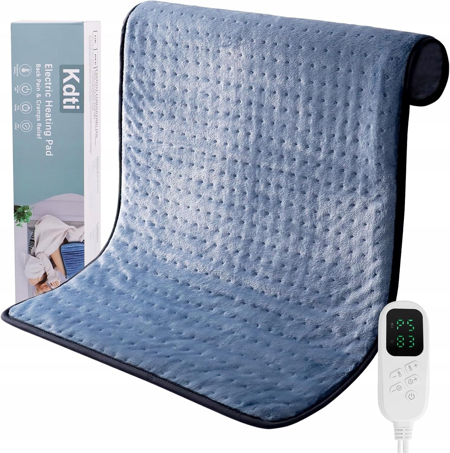 Kdti Electric Pillow 30x57 cm Quick Heating 6 Temperature Levels