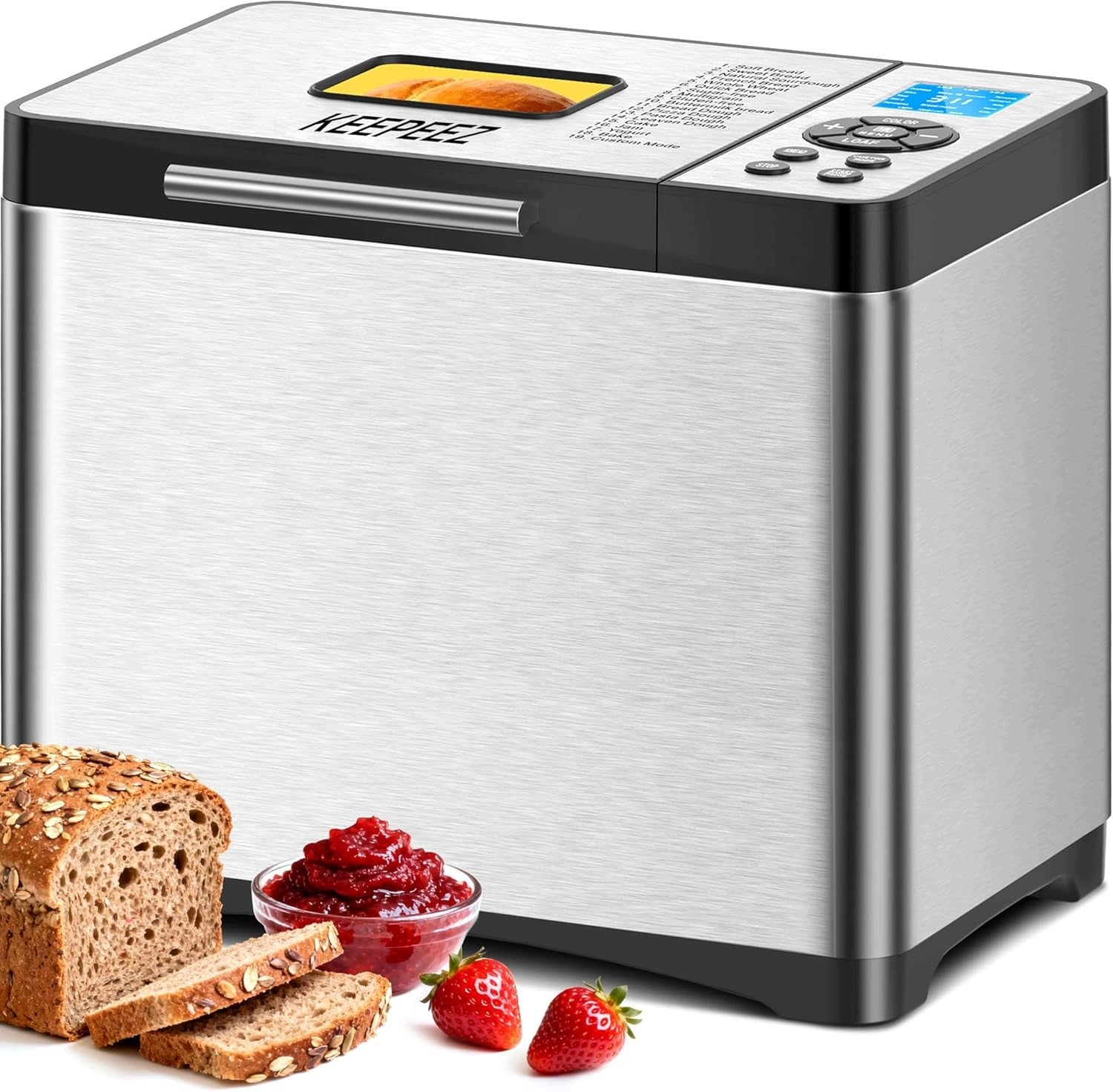 Keepeez Bread maker 19 programs, pizza, jam +recipes J.GERMAN