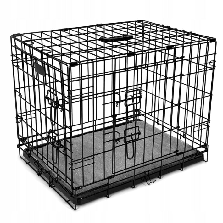 Kennel Cage with Dog Bed Set of 2 eL DOG PLAYPEN 91 x 56 Brand Lalazoo