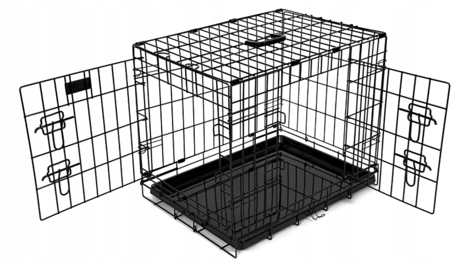 Kennel Cage with Dog Bed Set of 2 eL DOG PLAYPEN 91 x 56 Manufacturer code 5906555652846