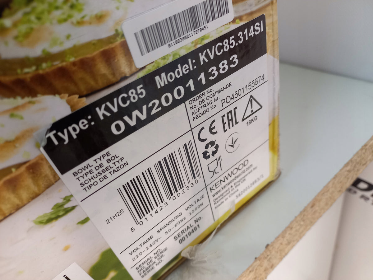 Kenwood KVC85.314SI Titanium Chef Baker Stand Mixer Brand Kenwood