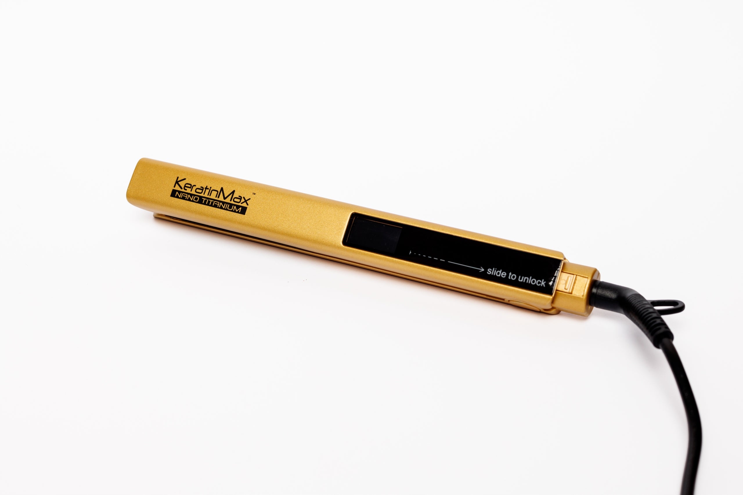 KeratinMax NanoTitanium M Keratin Straightening Straightener – Gold