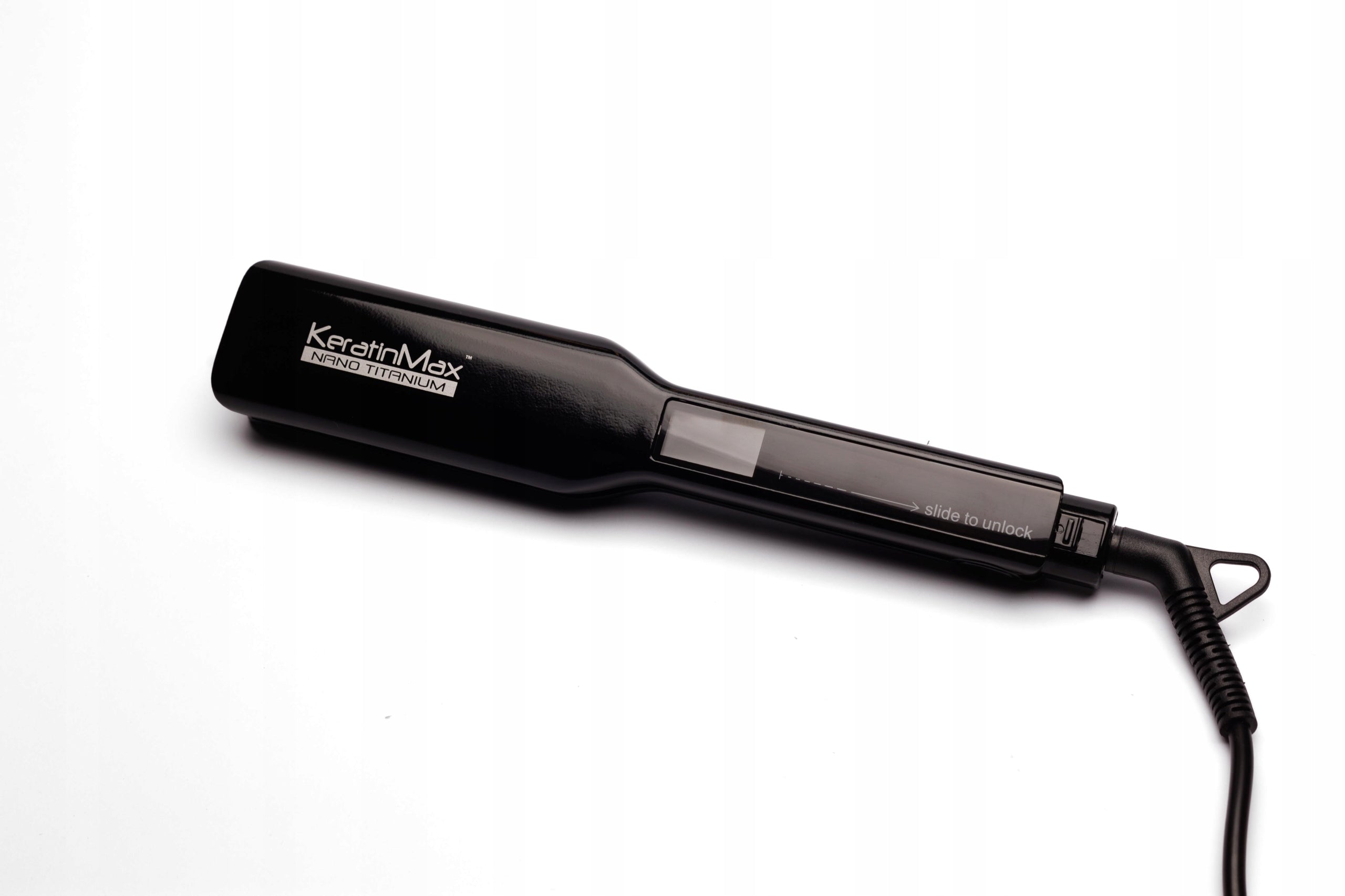 KeratinMax NanoTitanium XL Keratin Straightening Straightener – Black