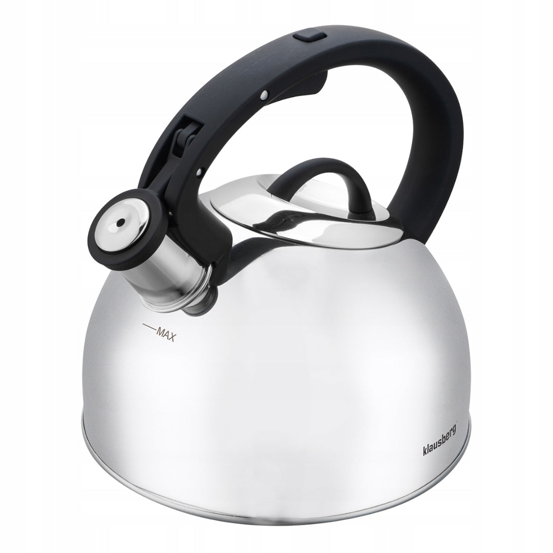 Kettle KLAUSBERG KB-7910 2,5L stainless steel with thick bottom Induction Gas Manufacturer code KB-7910