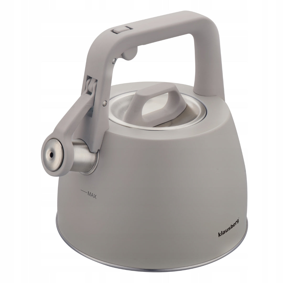 Kettle KLAUSBERG KB-7916 Grey 2,5L with Thick Bottom whistle induction Gas EAN (GTIN) 5908287279162