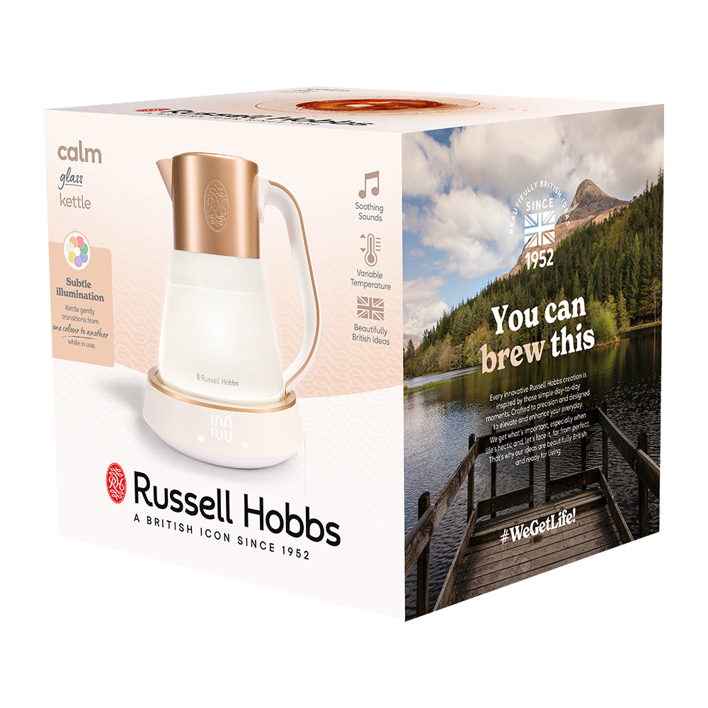 Kettle Russell Hobbs Calm 27450-70 Temperature Control Glass Packaging status original