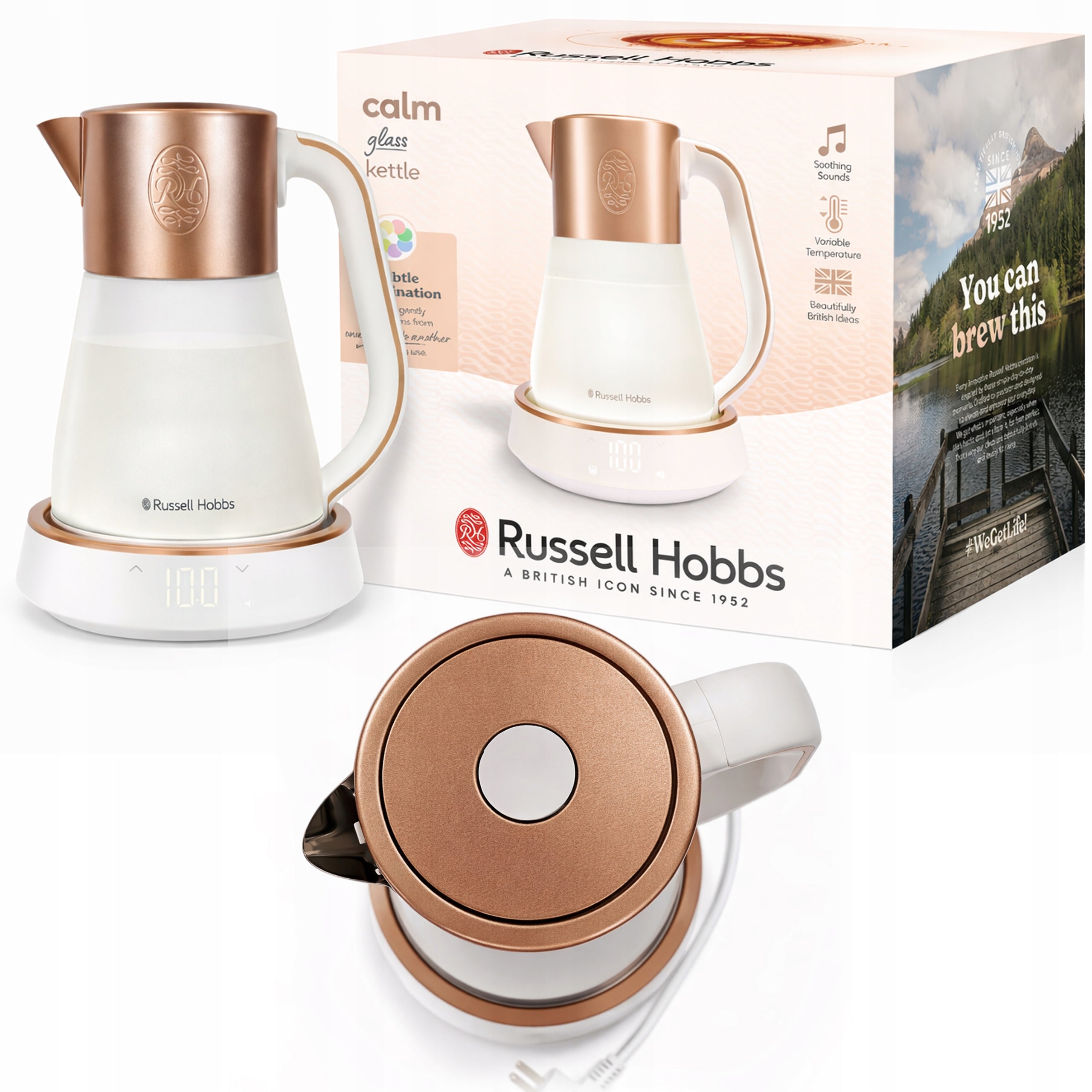Kettle Russell Hobbs Calm 27450-70 Temperature Control Glass