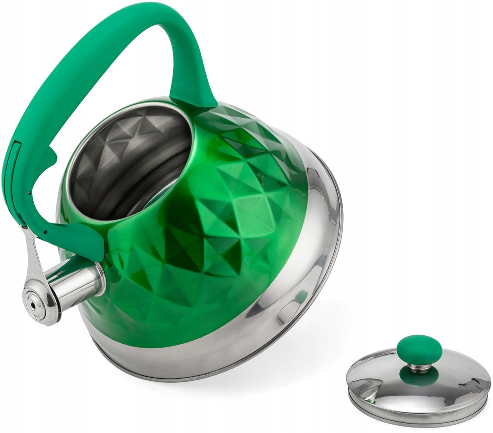 Kettle With Whistle Steel Green Crystal 3L EliteHoff PREMIUM Manufacturer code 5188