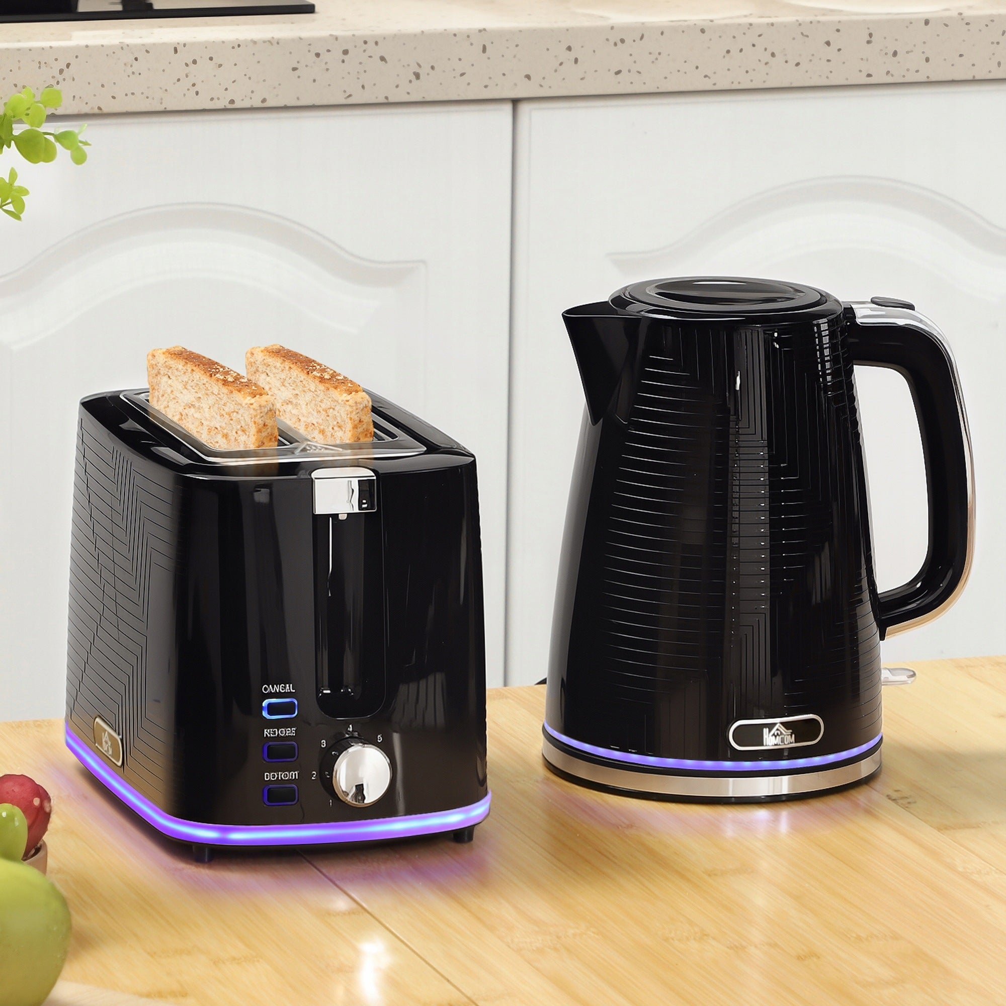 Kettle and toaster set with Otter thermostat, anti-stone filter Packaging status original