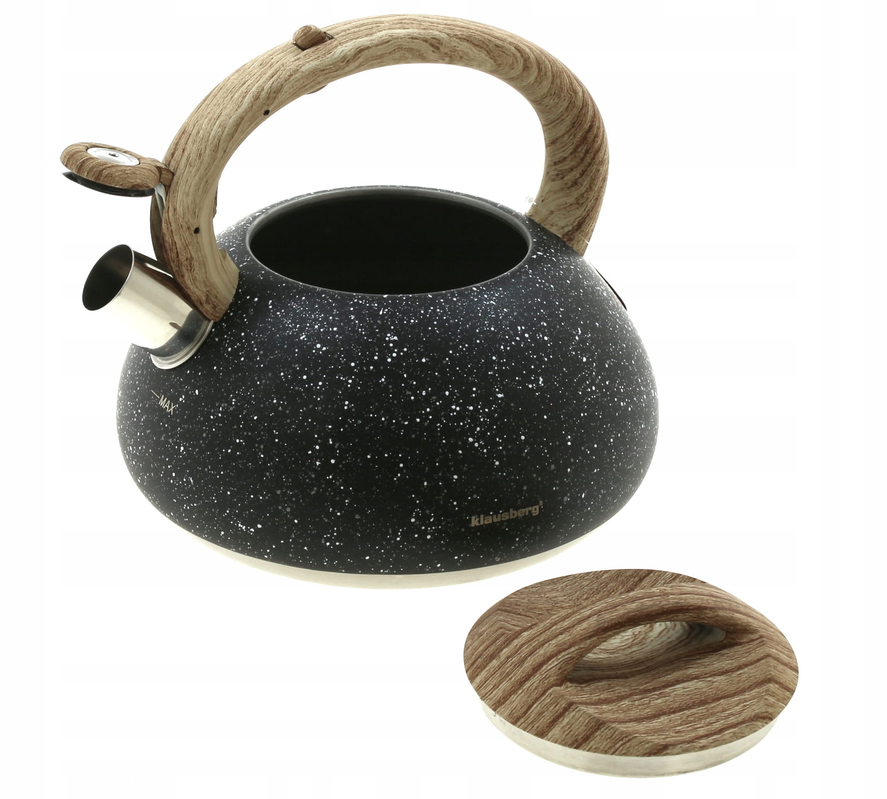 Kettle with whistle 2.7 L MARBLE Induction GAS Brand Klausberg