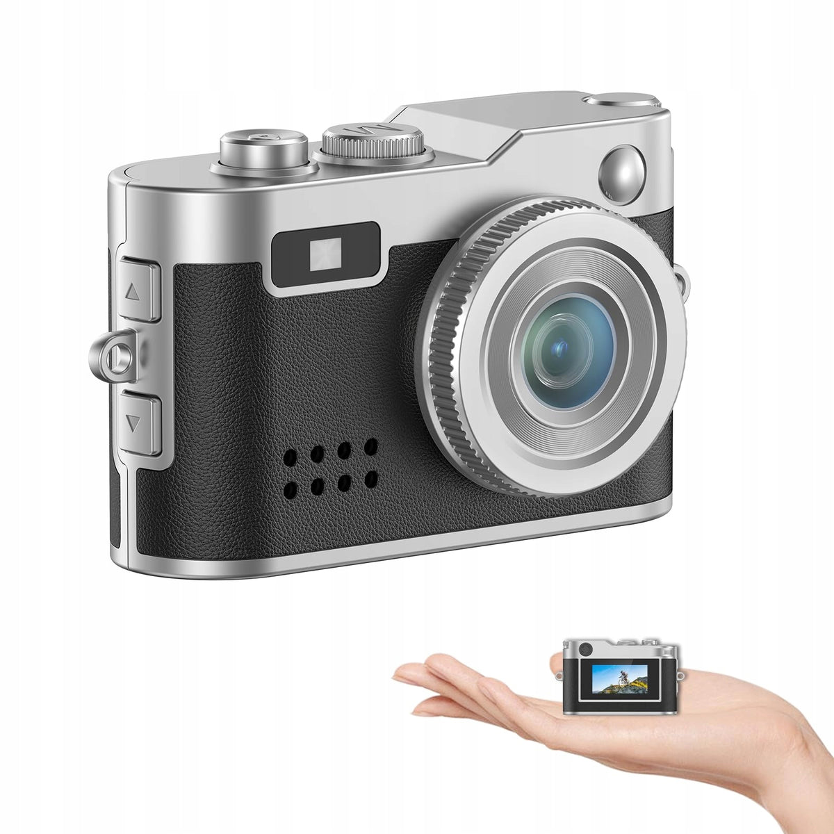 Keychain Camera Mini Retro Digital Camera 1080P Screen 0.96 Inch Gift Brand no brand