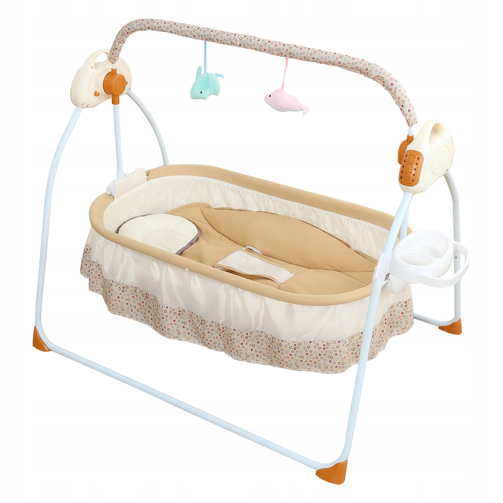 Khaki Electric Cradle Electric Baby Crib Maximum Load Capacity 25kg Manufacturer code OT-WMTCXX-4163-603