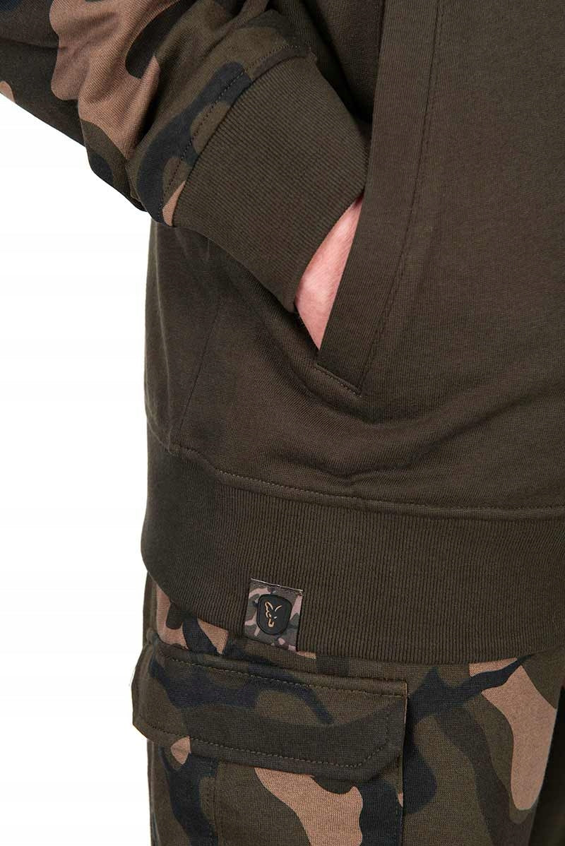 Khaki/camo Split Zip Hoody Size M Fox Brand Fox