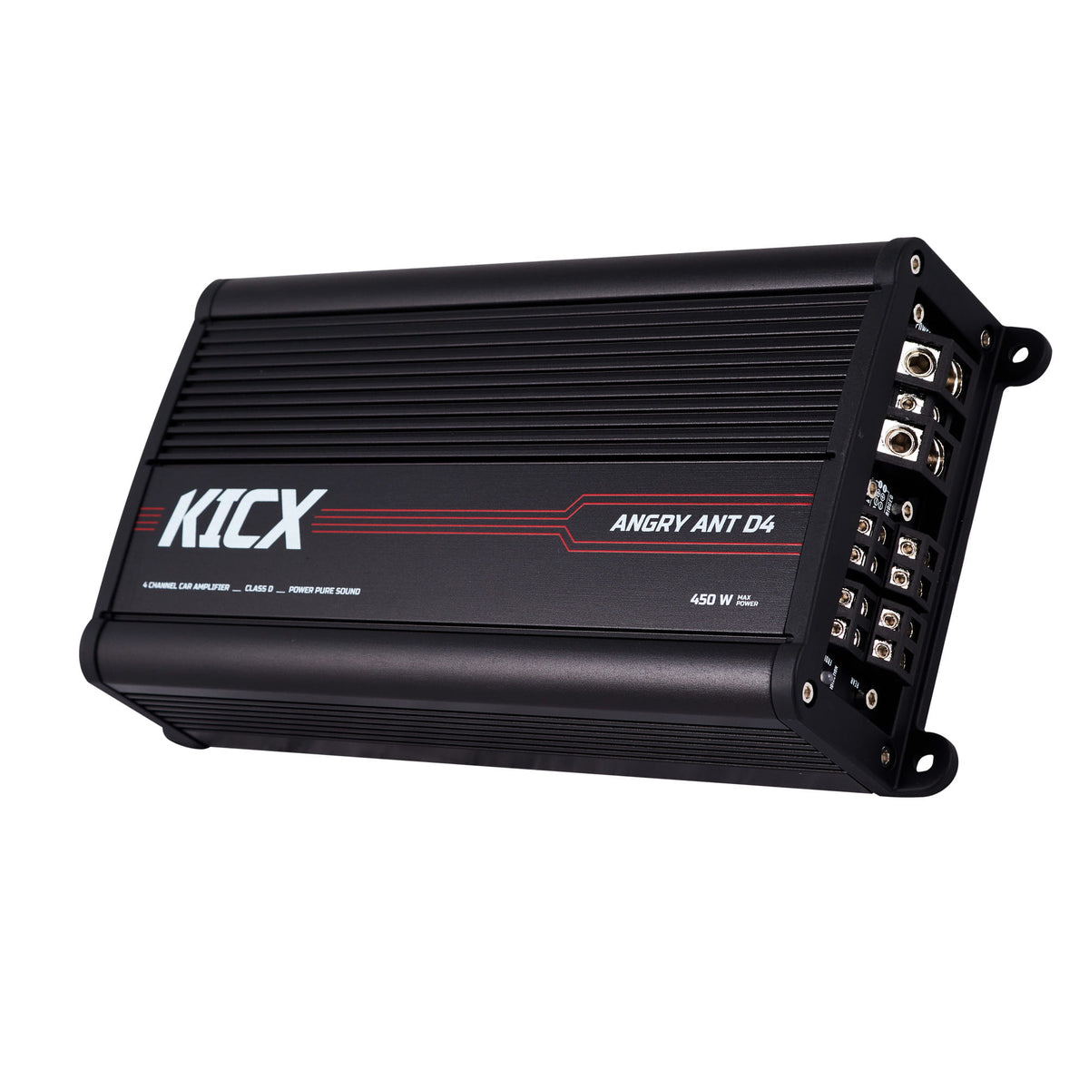 Kicx ANGRY ANT D4 4x150/4x225/2x450 Rms ,Small Dimensions Packaging status original