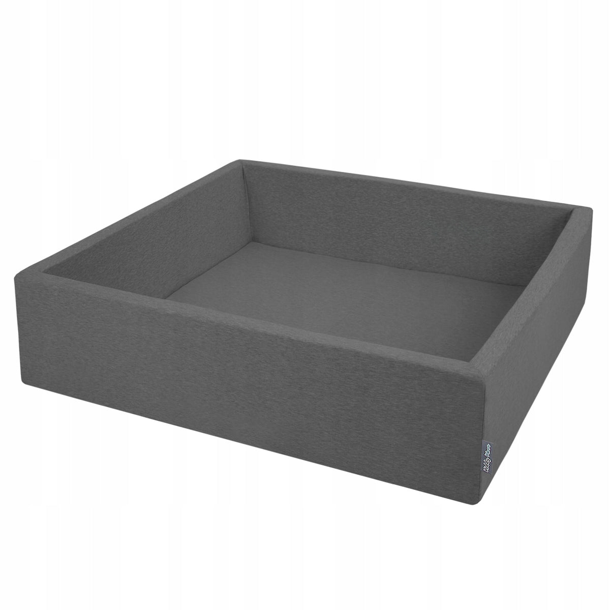 KiddyMoon Dry Square Pool 120x30 Dark Grey