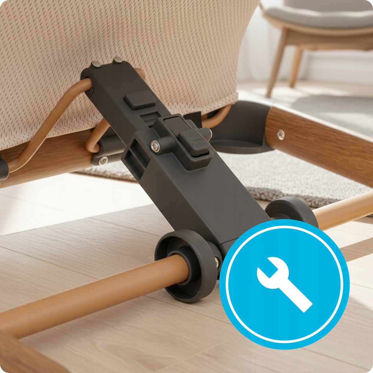 Kidnort sun lounger with toy headband 0-9 kg brown/beige Brand Kidnort
