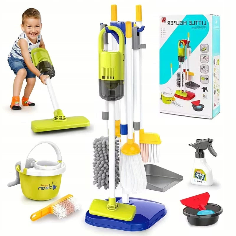 Kids Cleaning Kit 14in1 Vacuum Cleaner Mop Bucket