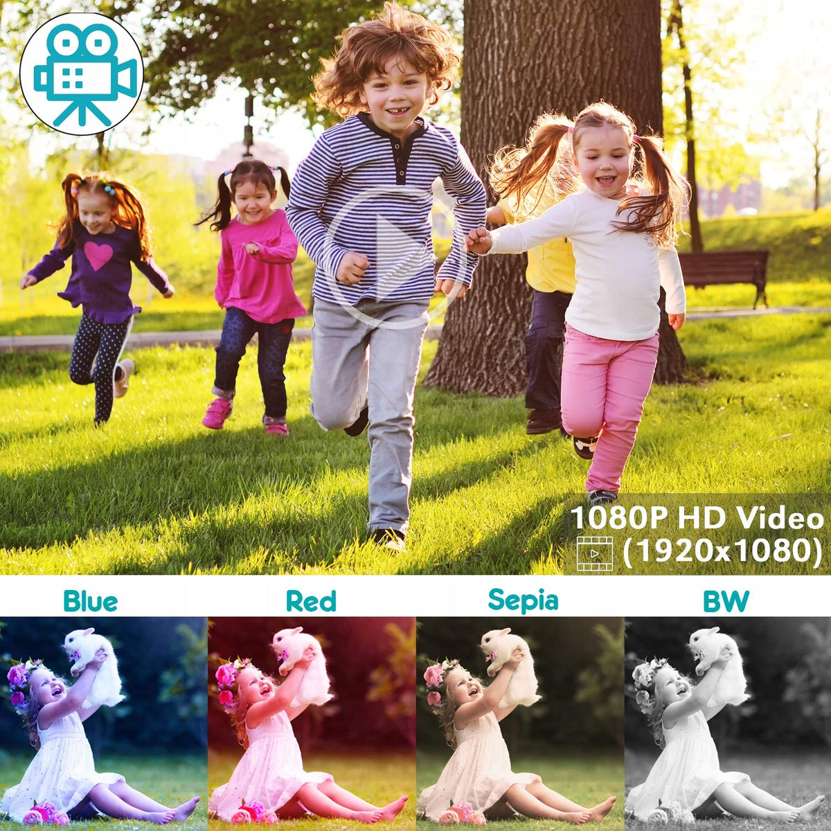 Kids Digital Camera 4x Zoom HD 32GB EAN (GTIN) 5907684164996