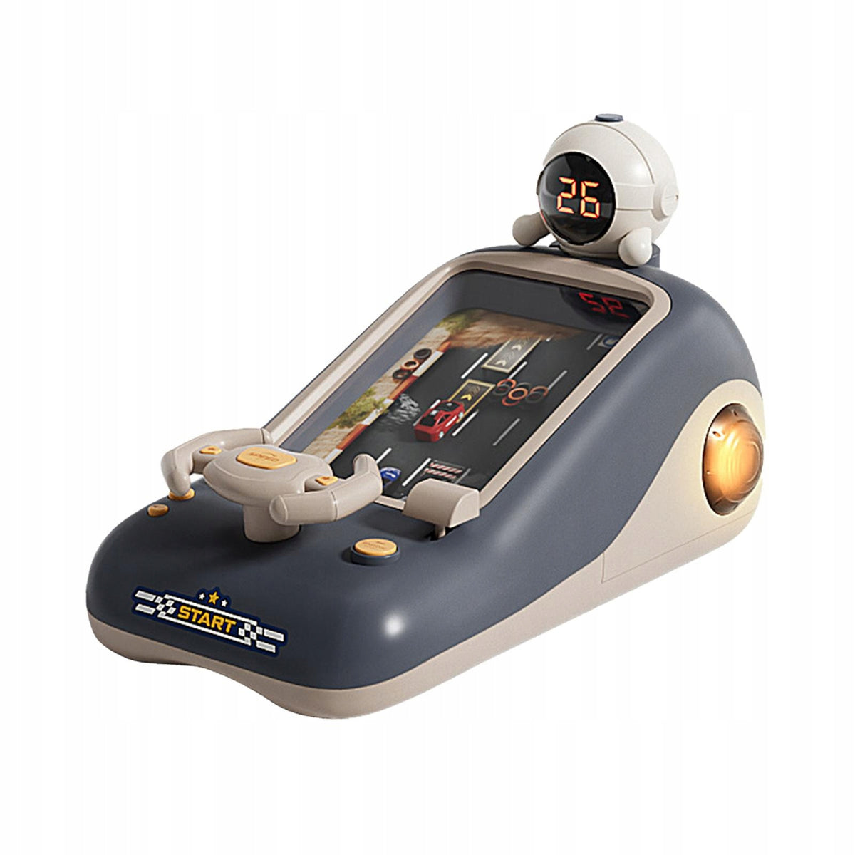 Kids Steering Wheel Driving Toy with Music Sound Comfortable Grip Festival