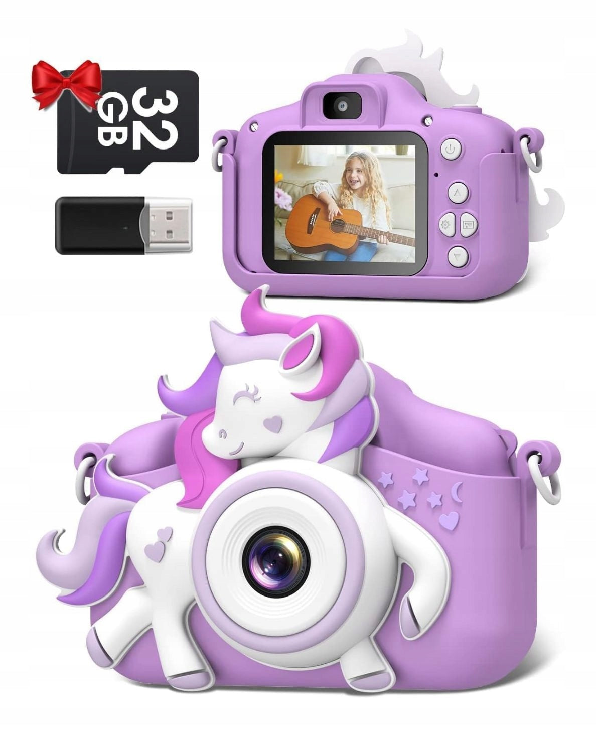 Kids camera Gofunly X1 horse 1080P 20MP 2.0" camera + SD 32GB