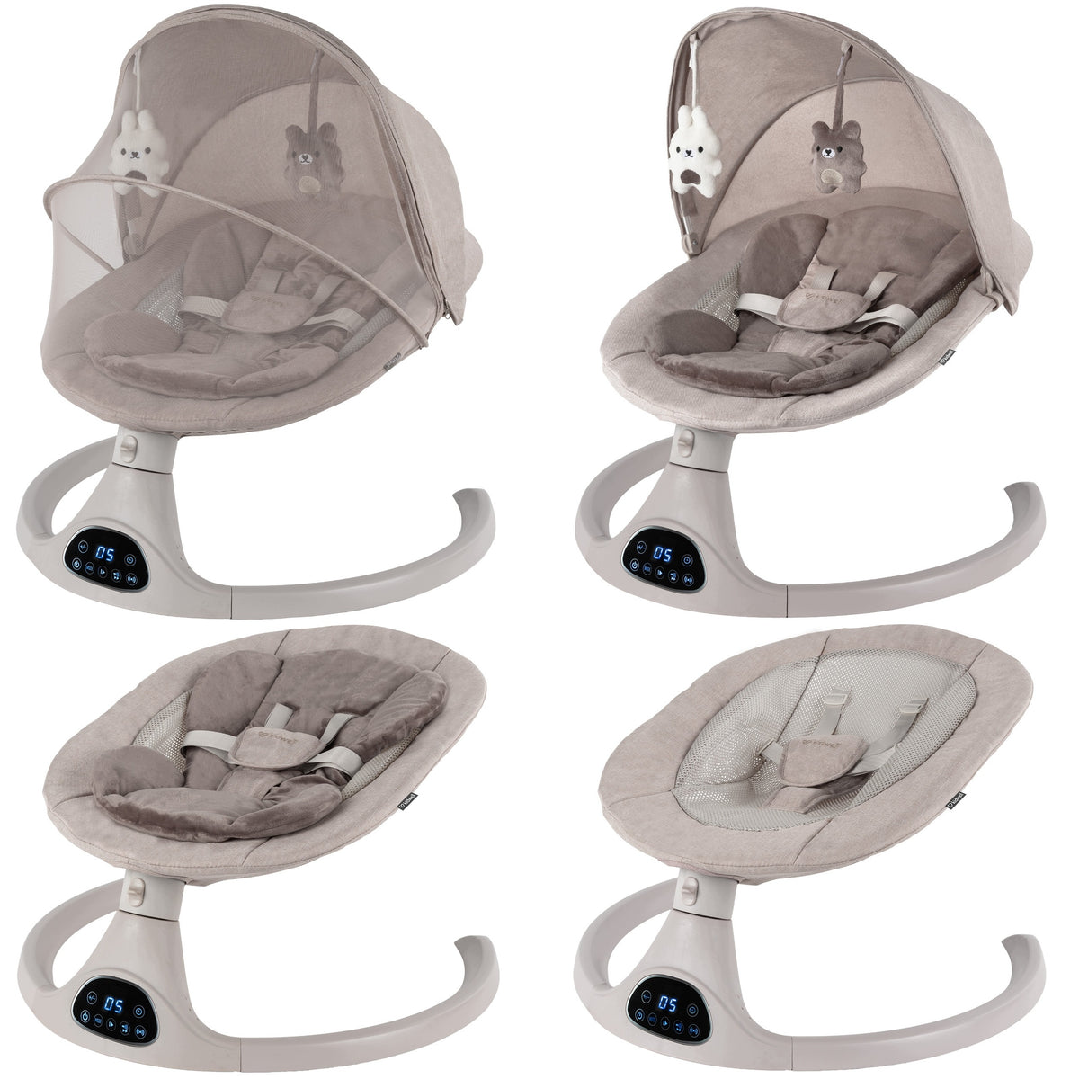 Kidwell Electric rocker 2in1 LUVI insert bluetooth remote control music Beige Brand Kidwell