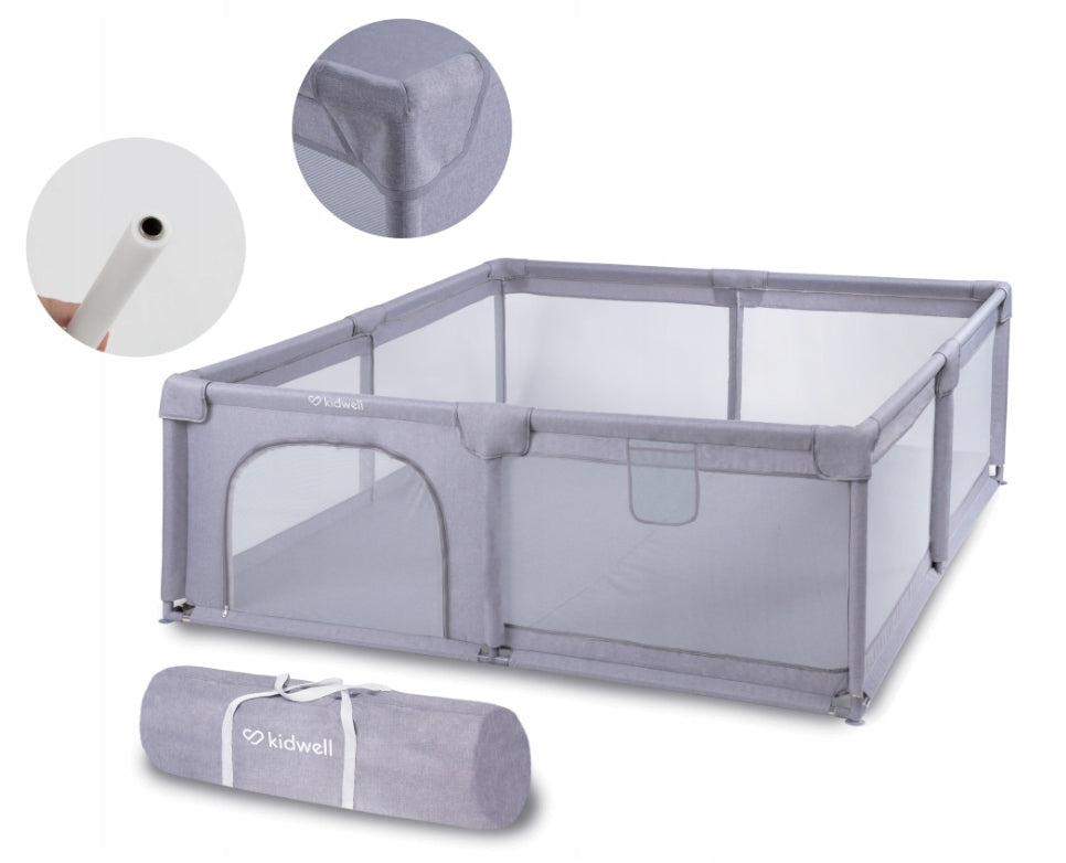 Kidwell Large playpen square toys FANKO Gray 180 x 200