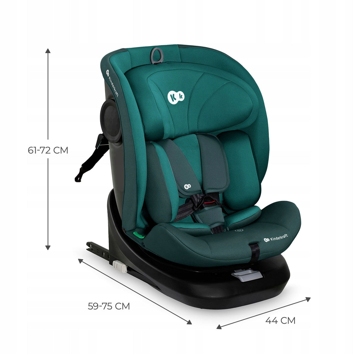Kinderkraft Car seat 40-150 cm 0-36kg i-Size swivel 360 I-GROW Weight category 0-36 kg