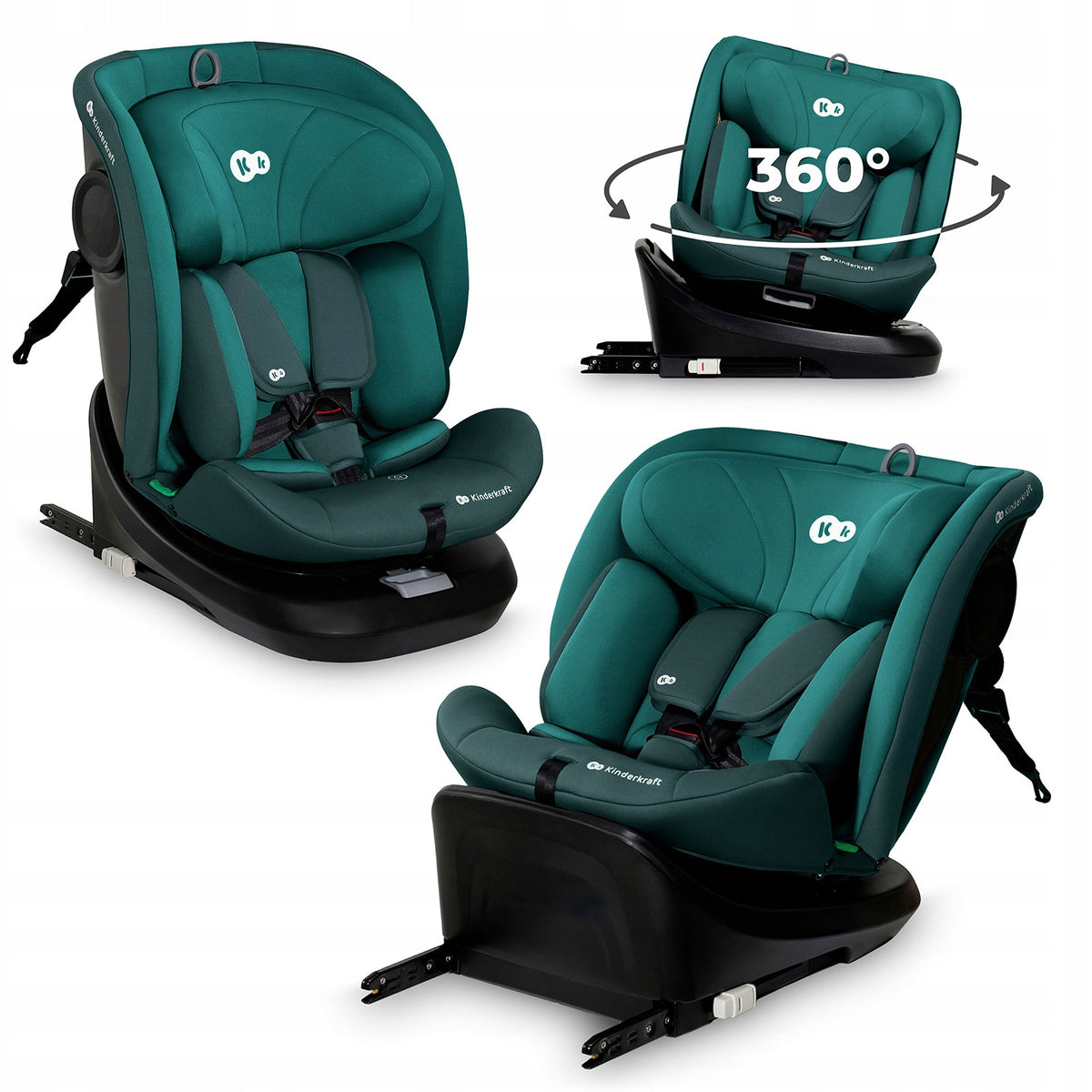 Kinderkraft Car seat 40-150 cm 0-36kg i-Size swivel 360 I-GROW
