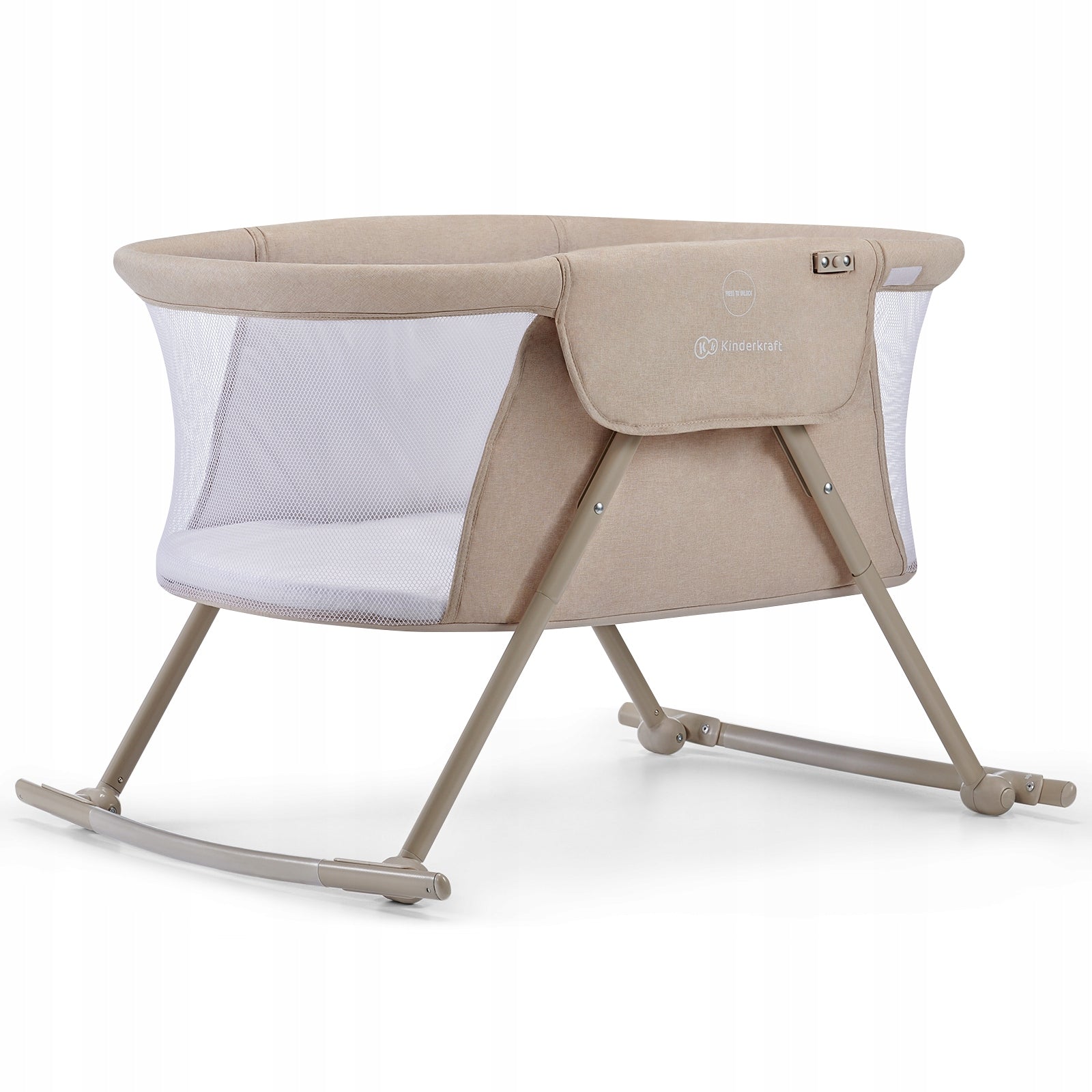 Kinderkraft Lovi 3in1 Crib cradle Beige beige folding + cover Brand Kinderkraft