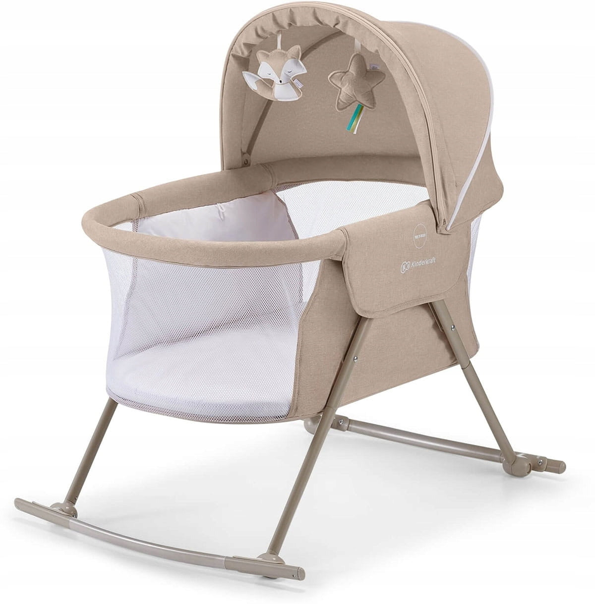 Kinderkraft Lovi Travel Cot Multifunctional 3in1| Beige Packaging status original